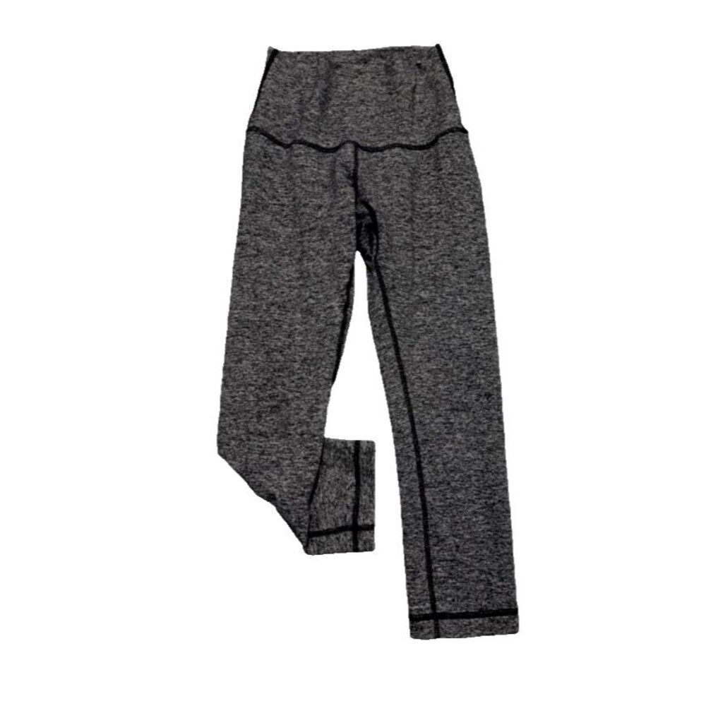 Lululemon High Times Womens Yoga Leggings Capri Jacquard Black White T30416 Sz 4